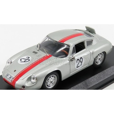 Best model Porsche 356b Carrera Abarth N 29 1000km Nurburgring 1963 Rank Wutherich Silver Red 1:43