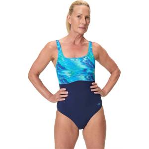 Speedo Цял бански print contour eclipse 1pc af (8-003068003)