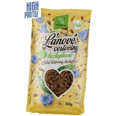 Najtelo Ľanové cestoviny paleo žlté vretená bez lepku 250 g