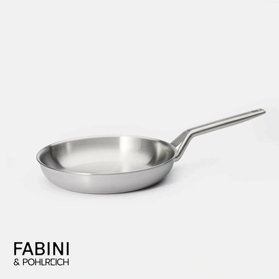Pánev FABINI & Pohlreich 2.0, ø 26 cm - Nerezová beznýtová pánev z vícevrstvé nerezové oceli bez poklice