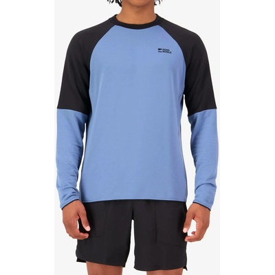 Mons Royale Quad Merino Fleece Pullover horizon blue/black