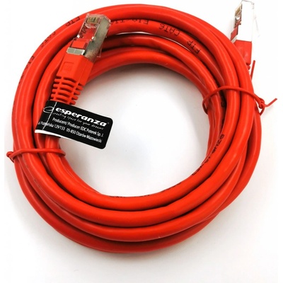 Esperanza EB286R - 5901299952993 Patch, FTP CAT 6, 3m, červený