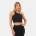 I Saw It First Racer Cropped Vest - Black
