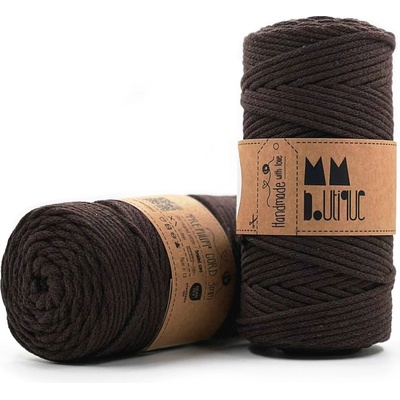MMboutique bavlněná šňůra Premium 3mm Chocolate