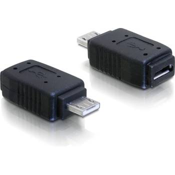 Delock Адаптер Delock USB micro-A+B женски към USB micro-A мъжки
