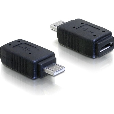 Delock Адаптер Delock USB micro-A+B женски към USB micro-A мъжки