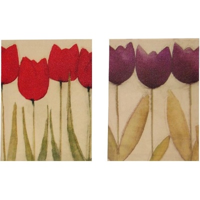 Obraz "PAINTED FLOWERS" 30x40x2/2dr.
