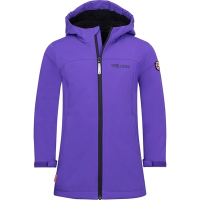 TROLLKIDS Детско софтшел яке Trollkids Girl's Kristiansand Coat Softshell jacket - Blue Purple / Black - размер 110 (EU) (703-3291-0912)