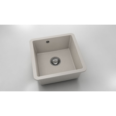 FAT Мивка за долно вграждане Vanguard 222, Fat Granite, 1002 Светлобежов, с включен сифон