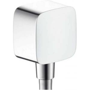 Hansgrohe PuraVida - Fixfit връзка за маркуч с възвратен клапан и сферична връзка, хром 27414000 (27414000)