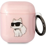 Karl Lagerfeld Кейс Karl Lagerfeld KLA2HNCHTCP за AirPods 1/2, розов / розов, Ikonik (KF001571-0)