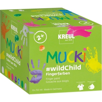 Kreul 2305 Комплект за рисуване с пръсти #Wildchild 8 x 150 ml (2305)
