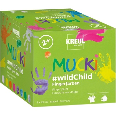 Kreul 2305 Комплект за рисуване с пръсти #Wildchild 8 x 150 ml (2305)
