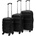 vidaXL 91141 3 pcs black