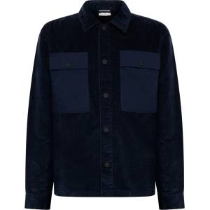 KnowledgeCotton Apparel Мъжка риза с копчета KnowledgeCotton Apparel 8-Wales Corduroy Overshirt Shirt - Night Sky (033-2920-0212)