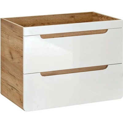 COMAD - Skrinka pod umývadlo 80cm 2 zásuvky ARUBA biela 5907611647189