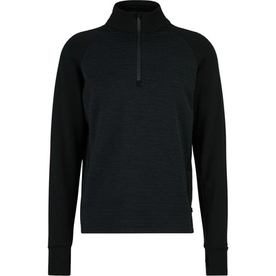 Stoic Мъжки вълнен пуловер Stoic MerinoFleece260 FlenSt. Half Zip Merino jumper - Black / Black / Melange - размер 4XL (005-6567-0117)