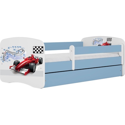 Kocot kids Babydreams formula 1 modrá bez šuplíků bez matrace