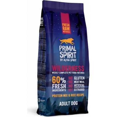 Primal Spirit Dog 60% Wilderness Food 12 kg