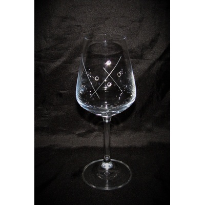 LsG Crystal Skleničky na aperitiv destiláty lihoviny 24 x Swarovski krystal dekor Karla Sandra 862 6 x 150 ml
