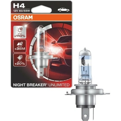 Osram Night Breaker Unlimited H4 P43t 12V 60/55W 64193NBU