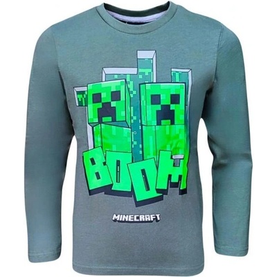 Tričko Minecraft s dlouhým rukávem Černá