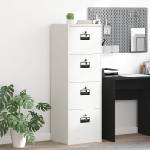 vidaXL Кабинет за файлове с чекмедже Розово 45, 5 x 42 x 106, 5 см (891617)