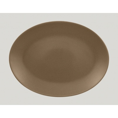 RAK Genesis talíř oválný 36 x 27 cm hnědá RAK-GNNNOP36CR
