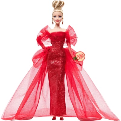 Barbie Кукла Barbie Signature - 80th Anniversary, в празнична рокля и руса коса (JBJ17)