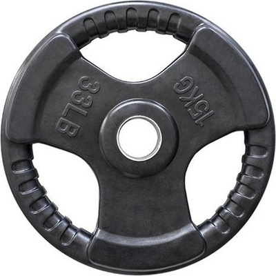 HMS TRI GRIP Pogumovaný olympijský kotúč 15 kg 50mm