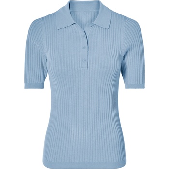 esmara® Dámske rebrované polotričko modrá