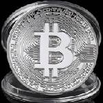 HARAHU Монета Bitcoin - Сребърна KP3143