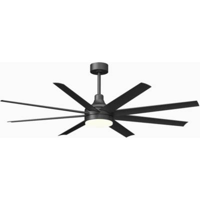 Aigostar-LED Димируем таванен вентилатор LED/24W/230V 2700-6500K 165 см + д. у. черен (AI1569)