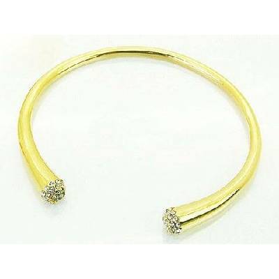 iŠperky pevný dámsky oceľový náramok gold ID|303811