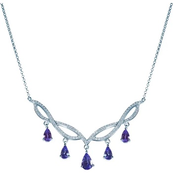 Image 1 of SAVICKI Колие с яка savicki: бяло злато. танзанит