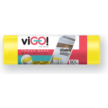 Vigo pytle na tříděný odpad LDPE 60 l 30 µm 10ks žluté