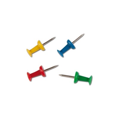 Mapové špendlíky CONCORDE, dóza 100ks, barevné – Zboží Mobilmania