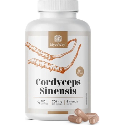 Mycoway Cordyceps Sinensis extrakt 10:1, 180 kapsúl