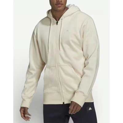 Adidas Sportswear Comfy & Chill Full Zip Hoodie Beige