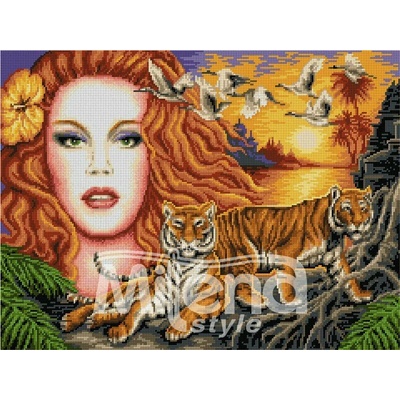 Milena Style Див свят - гоблен със схема конци Ariadna 1: 4