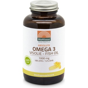 Mattisson Healthstyle Рибено масло 1000 mg - ЕPA 180 mg /DHA 120 mg, 120 капсули Mattisson Healthstyle (MT1525)