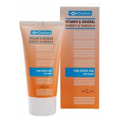 Diafarm Vitamin/Mineral Energy Paste-Gel+Omega6 pro psy 100 g