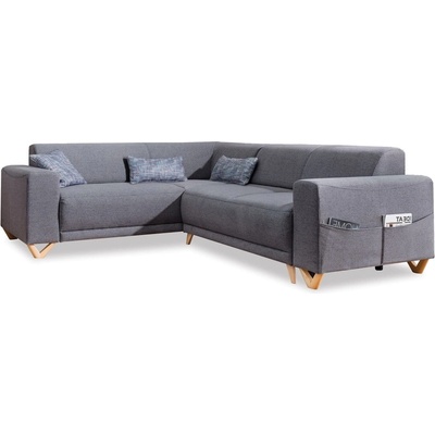 Miuform Сив разтегателен/с място за съхранение ъглов диван (ляв ъгъл/L форма) Classy Sophie - Miuform (BE380LIN18)