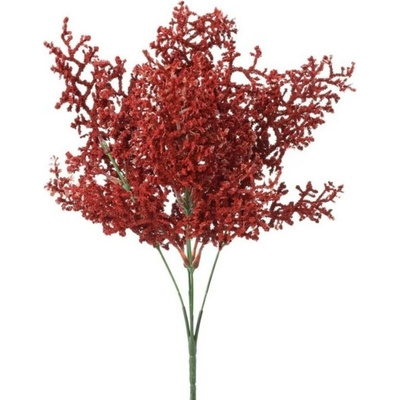 Ozdoba zapichovacia vres 38 cm červený