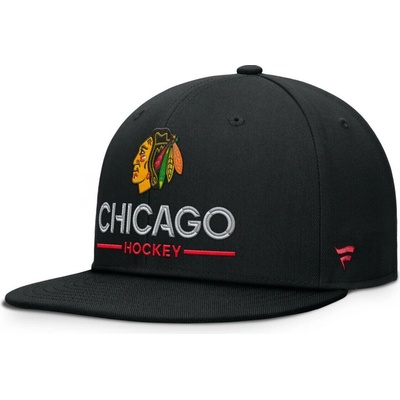 Fanatics Chicago Blackhawks NHL Authentic Pro A/Cap Flat Brim Square Visor Structured
