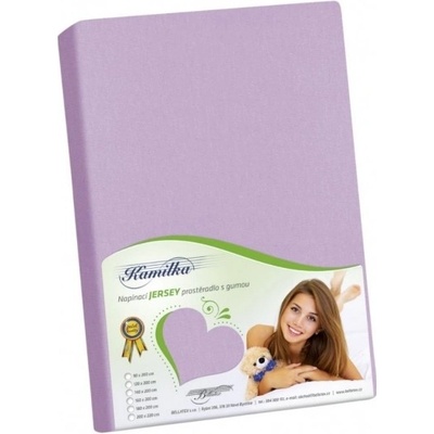 Bellatex jersey prostěradlo Kamilka fialové 180x200