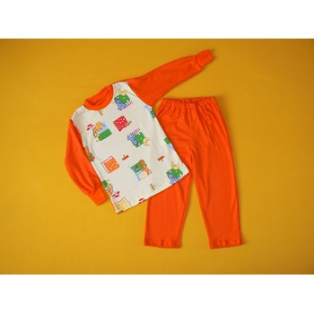 Dětské pyžamo kalhoty oranžové