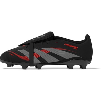 Image 1 of Adidas Юношески футболни бутонки Adidas Predator League Fold-Over Tongue Junior Firm Ground Football Boots - Black/Grey