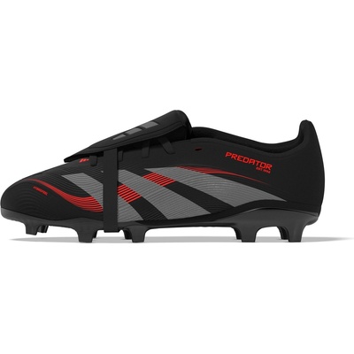 Adidas Юношески футболни бутонки Adidas Predator League Fold-Over Tongue Junior Firm Ground Football Boots - Black/Grey
