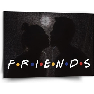 Sablio Obraz Seriál Priatelia FRIENDS Bozk - 150x110 cm